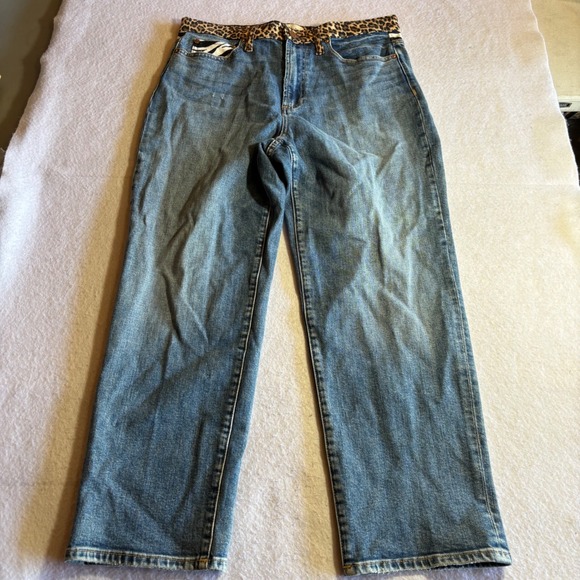 Alice + Olivia Denim - ALICE OLIVIA Jeans Womens Pretty Wild Amazing High Rise Girlfriend Leopard Zebra